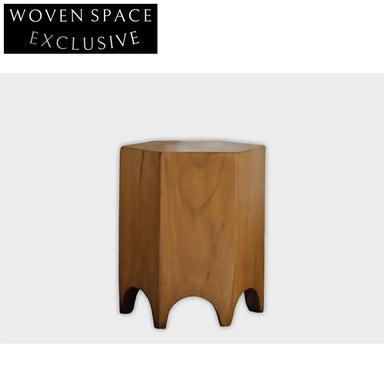 Handmade Wabi Sabi Solid Wood Stump Side Coffee Table