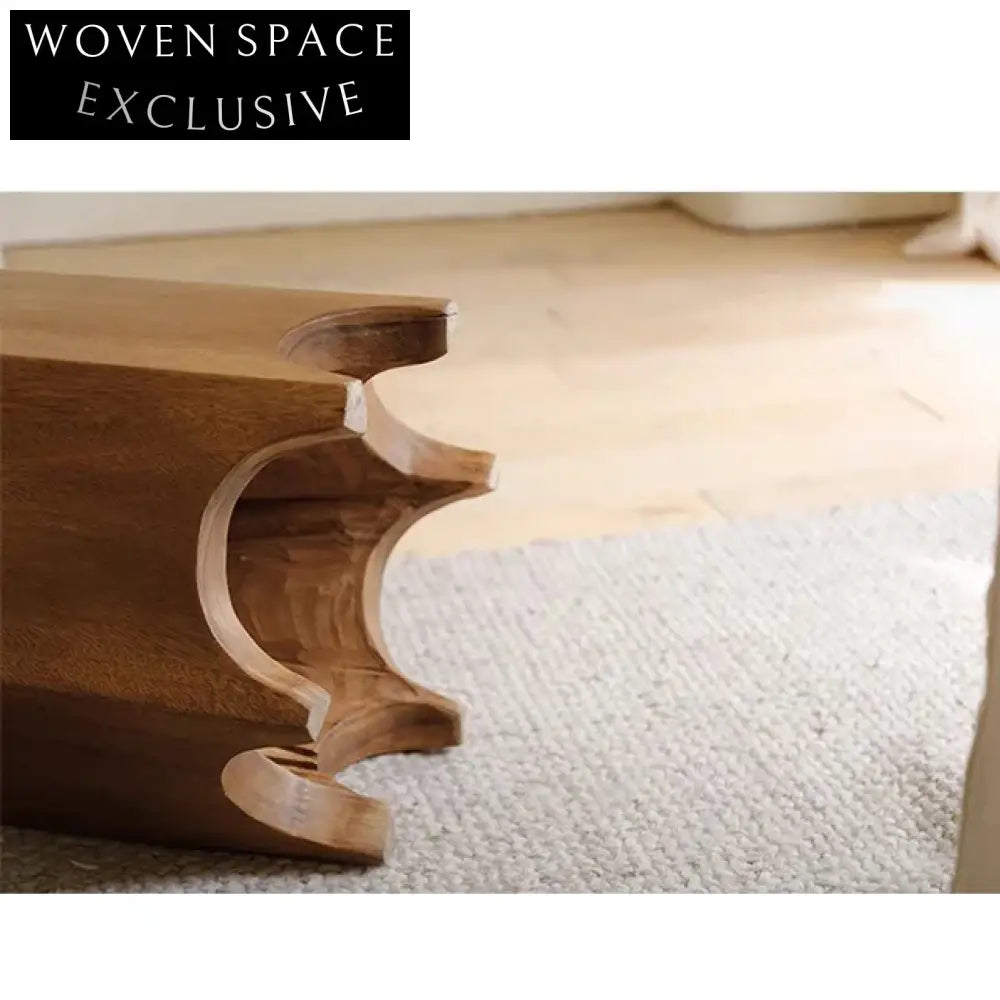 Handmade Wabi Sabi Solid Wood Stump Side Coffee Table