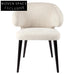 Harlow Black Dining Chair - Natural Linen Dining Chair