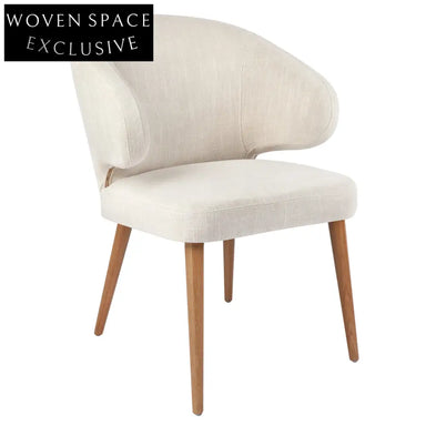 Harlow Natural Dining Chair - Natural Linen Dining Chair