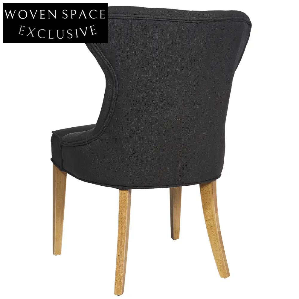 Haven Buttonback Dining Chair Charcoal Dining Chair