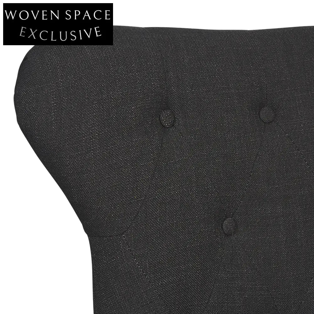 Haven Buttonback Dining Chair Charcoal Dining Chair