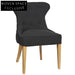 Haven Buttonback Dining Chair Charcoal