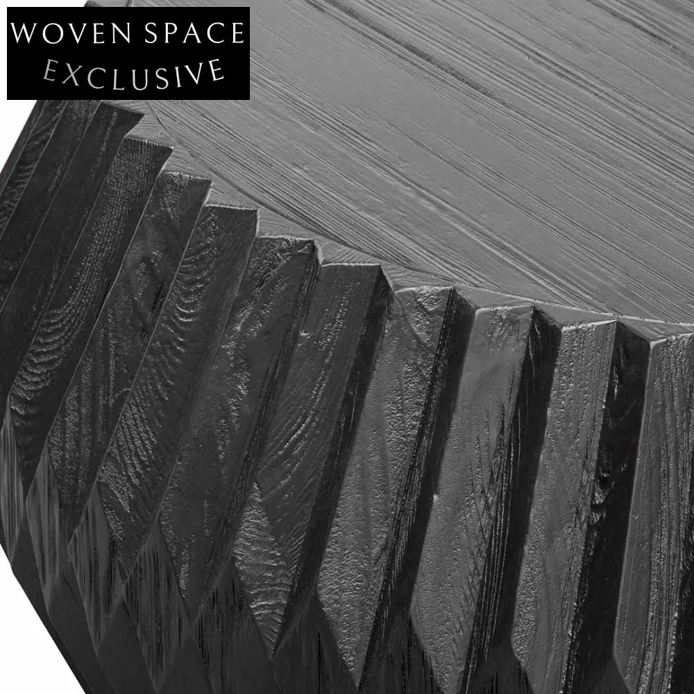 Hendrix Wooden Coffee Table - Brushed Black Coffee Tables