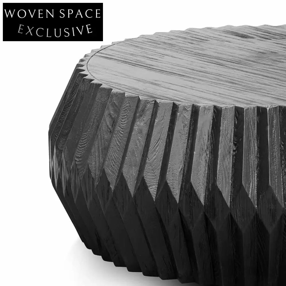 Hendrix Wooden Coffee Table - Brushed Black Coffee Tables