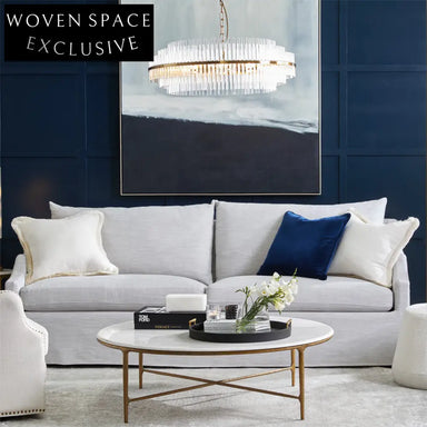 Heston Round Marble Coffee Table - Brass Coffee Table