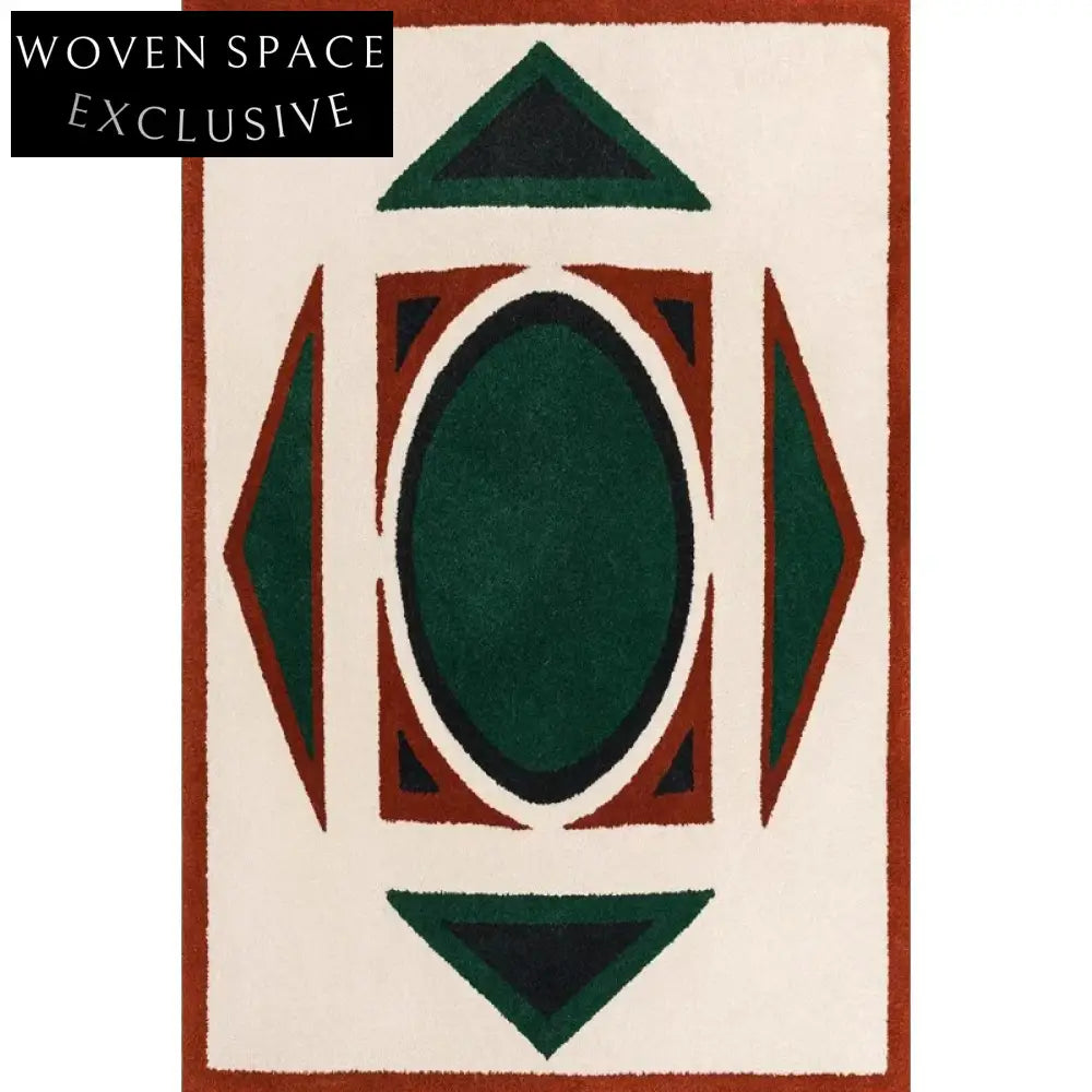 High-End French Retro Handmade Polyester Area Rug for Modern Living Rooms