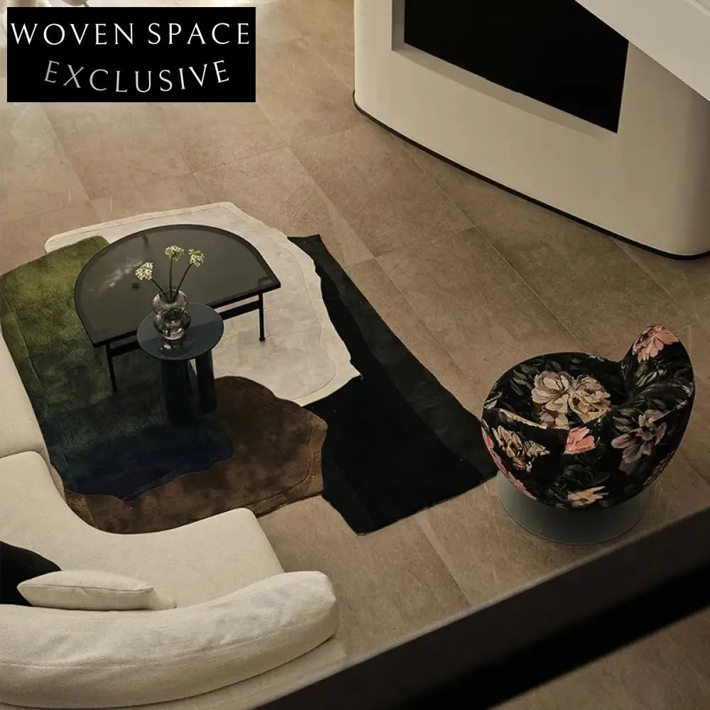 High-End Modern Irregular Abstract Art Area Rug for Living Room Bedroom