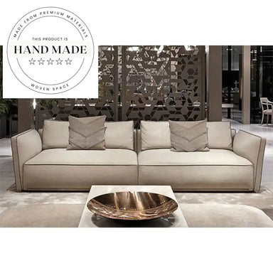 High End Modern L-Shape Leather Sectional Living Room Sofa