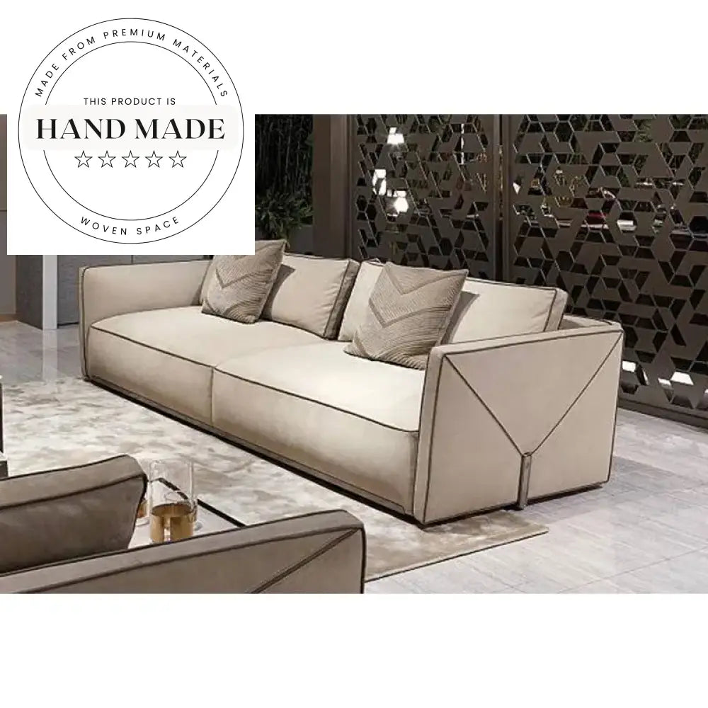 High End Modern L-Shape Leather Sectional Living Room Sofa