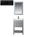 High-End Modern Waterproof Bathroom Vanity Cabinet Stainless Steel Melamine Carcase