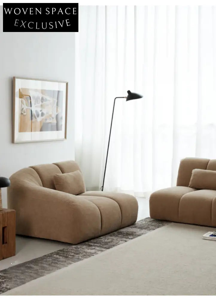 Home Dough Sofa Italian Fabric Chenille French Retro Straight American