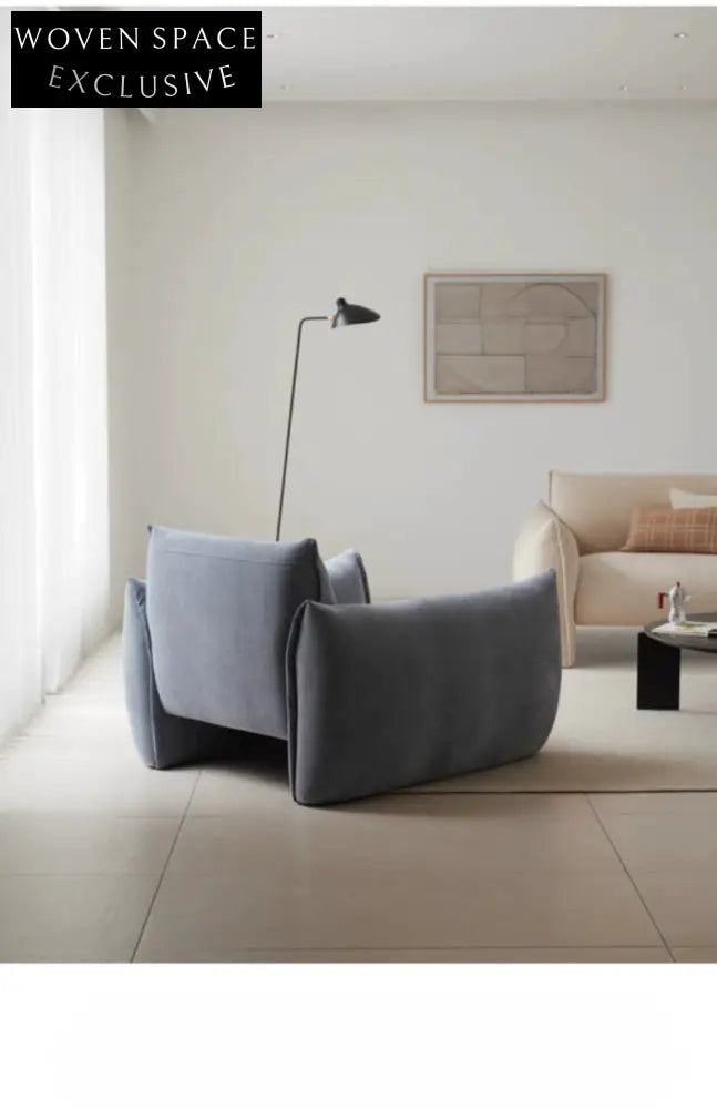 Home Fabric Single Sofa Living Room Modern Simple 2025 New Small Apartment Lazy Leisure Sofa Chair