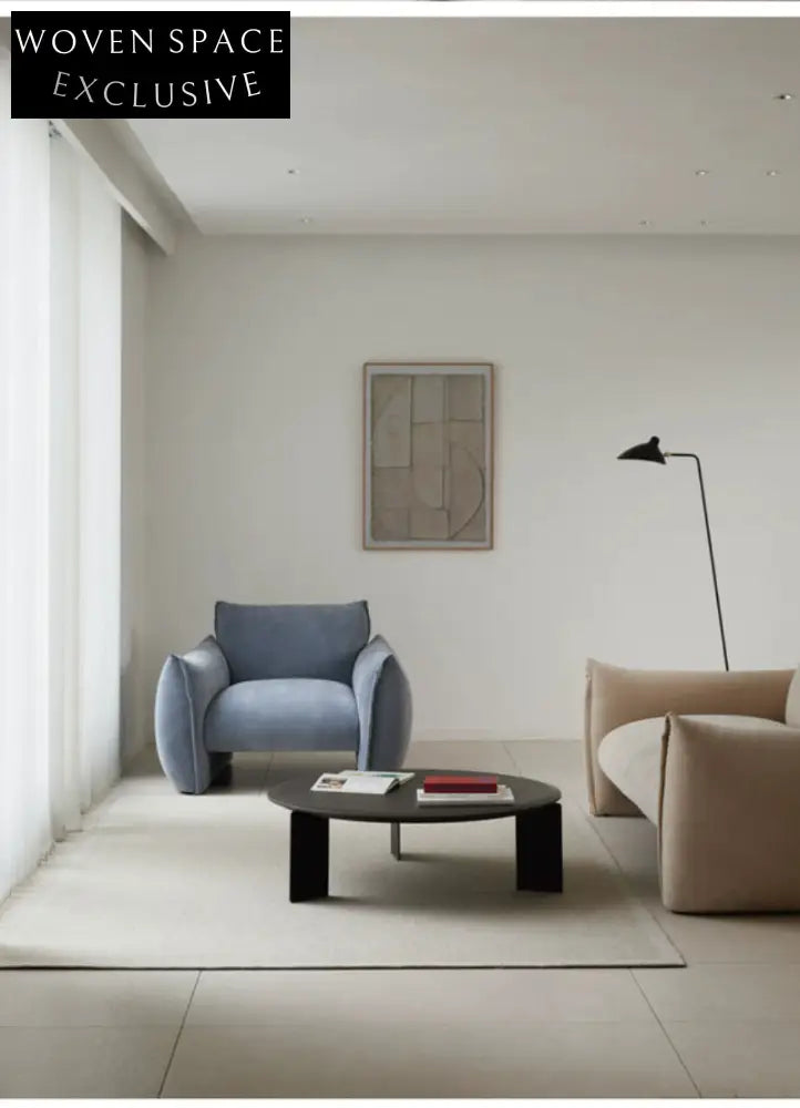 Home Fabric Single Sofa Living Room Modern Simple 2025 New Small Apartment Lazy Leisure Sofa Chair