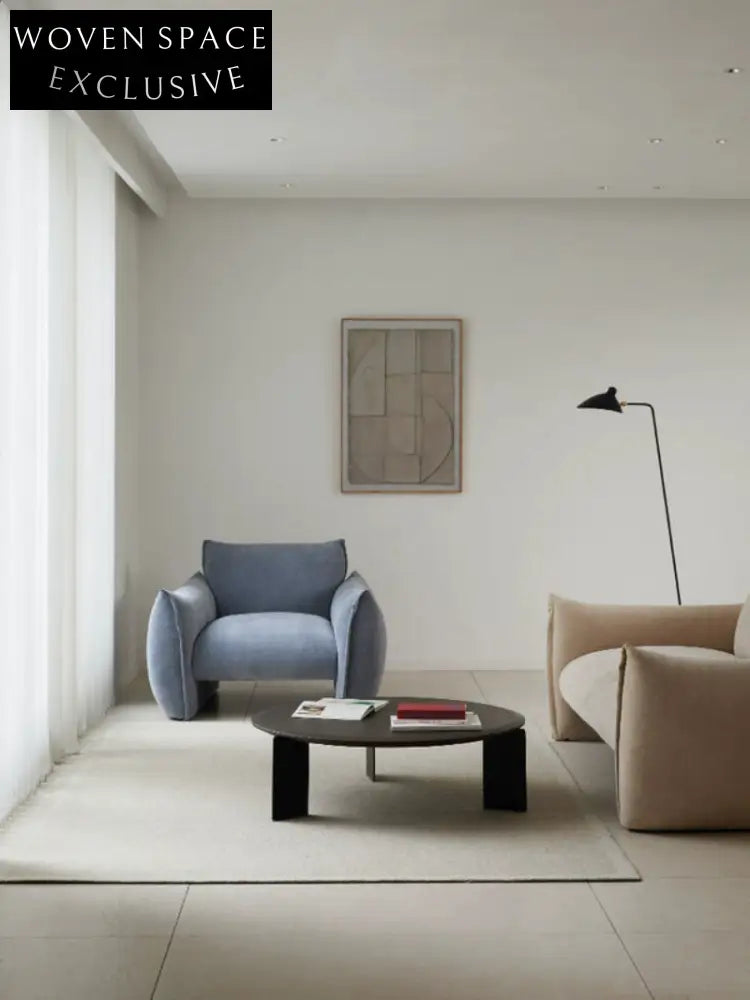 Home Fabric Single Sofa Living Room Modern Simple 2025 New Small Apartment Lazy Leisure Sofa Chair