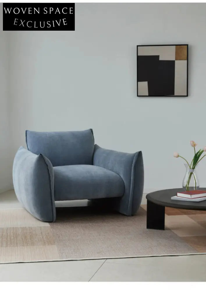 Home Fabric Single Sofa Living Room Modern Simple 2025 New Small Apartment Lazy Leisure Sofa Chair