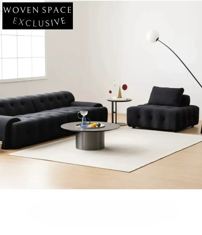 Home Furnishing Backless Sofa Two-way Combination Module Designer Italian Fabric Small Sofa That Does Not Take Up Space