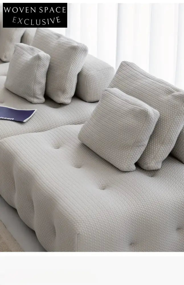 Home Furnishing Backless Sofa Two-way Combination Module Designer Italian Fabric Small Sofa That Does Not Take Up Space