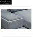 Home Furnishing Blue Fabric Chenille Module Living Room Straight Armrest Storage Box Tofu Block Supo Sofa