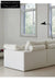 Home Furnishing Cloud Sofa Cream Style Wabi Sabi Style Linen Fabric Down Module Fully Removable and Washable Sofa