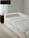 Home Furnishing Cloud Sofa Cream Style Wabi Sabi Style Linen Fabric Down Module Fully Removable and Washable Sofa