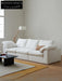 Home Furnishing Cloud Sofa Cream Style Wabi Sabi Style Linen Fabric Down Module Fully Removable and Washable Sofa