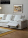 Home Furnishing Cloud Sofa Electric Style Removable and Washable Linen Fabric Down Sofa Can Be Lifted or Sleeped