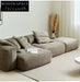 Home Furnishing Corduroy Fabric Modular Sofa Dark Blue Minimalist Free Combination Living Room Small Apartment Tofu