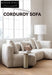 Home Furnishing Corduroy Fabric Sofa Module Combination Nordic Simple Living Room Removable and Washable Tofu Block Sofa