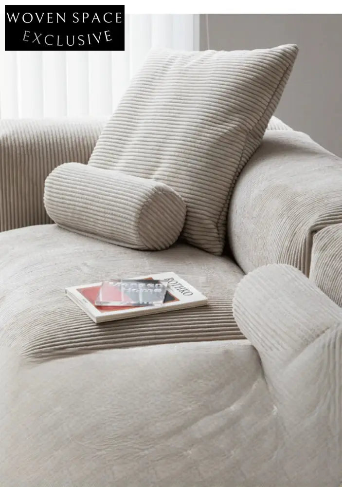 Home Furnishing Corduroy Sofa Bedroom Small Free Combination Living Room Minimalist Module Small Apartment Narrow