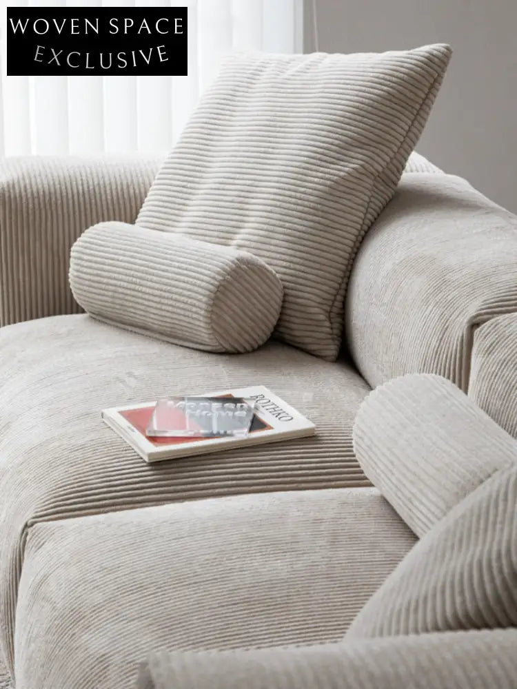 Home Furnishing Corduroy Sofa Bedroom Small Free Combination Living Room Minimalist Module Small Apartment Narrow