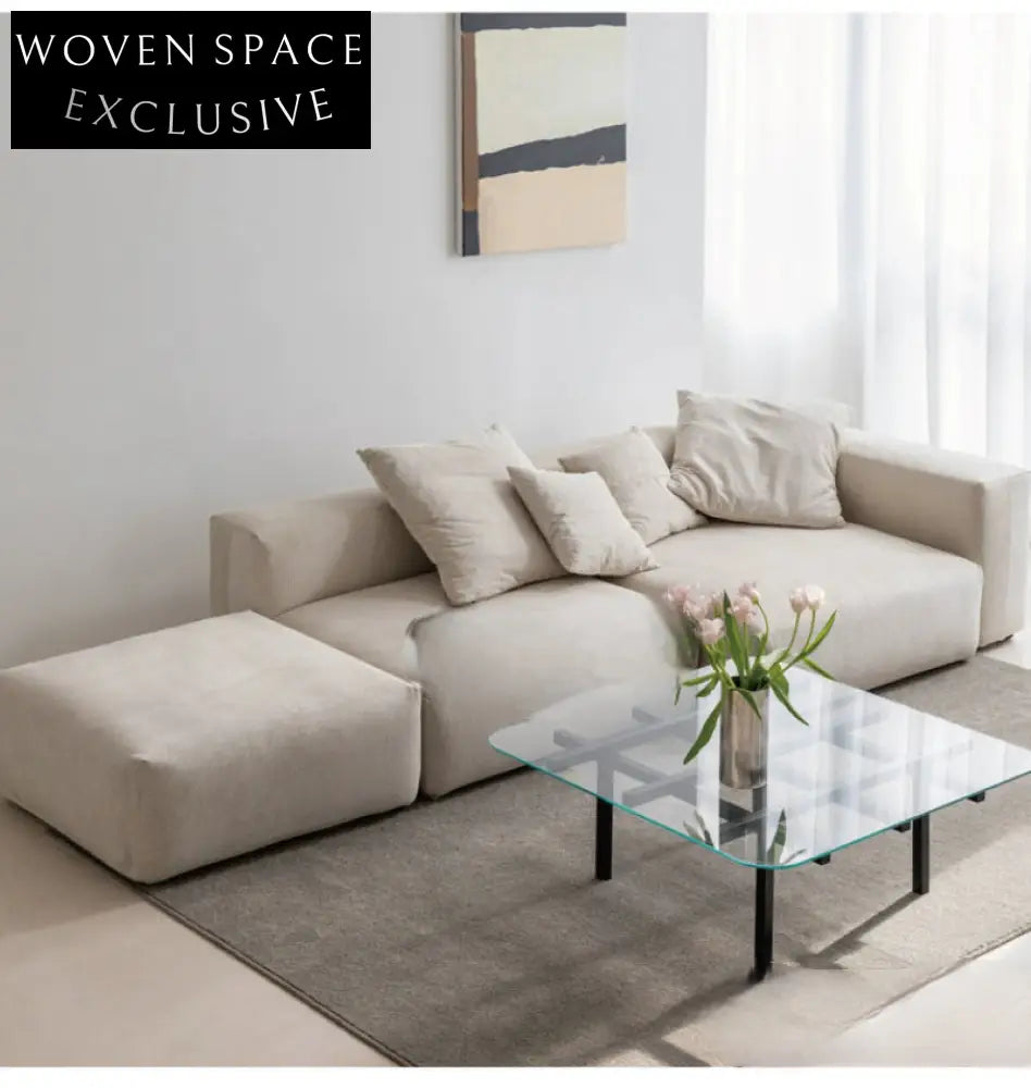 Home Furnishing Corduroy Sofa Bedroom Small Free Combination Living Room Minimalist Module Small Apartment Narrow