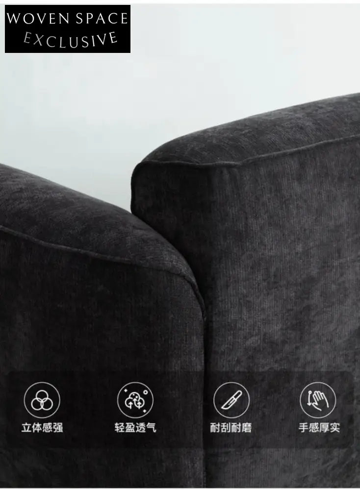 Home Furnishing Grande Sofa Living Room French Retro Fabric Chenille Sofa Adjustable Backrest High-end