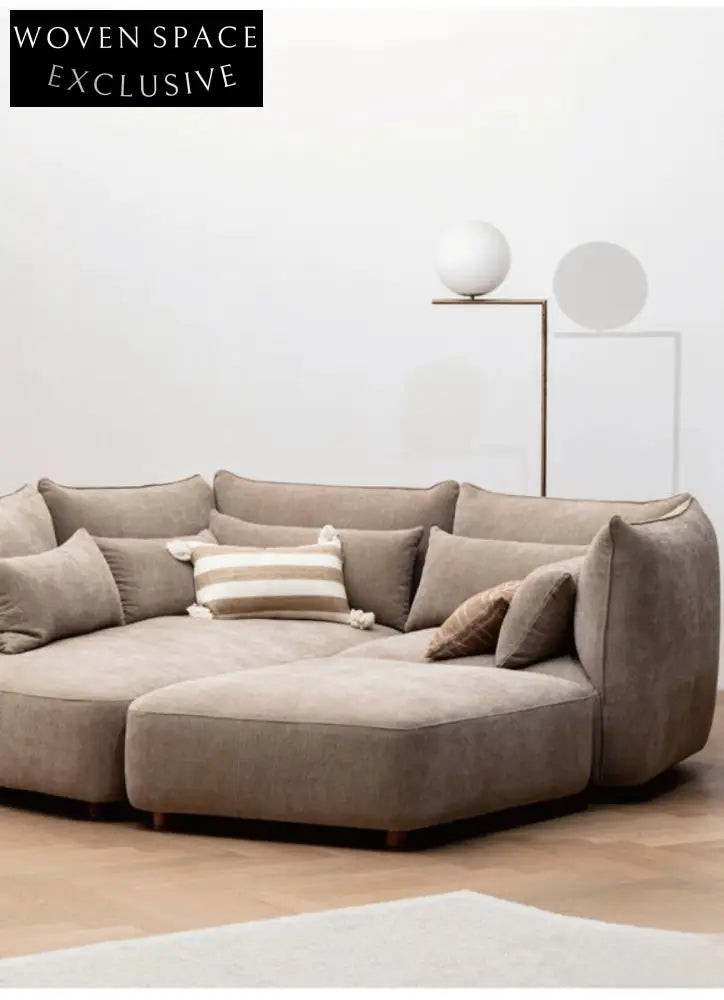 Home Furnishing original sofa living room new cream free combination square fabric module Italian minimalist design