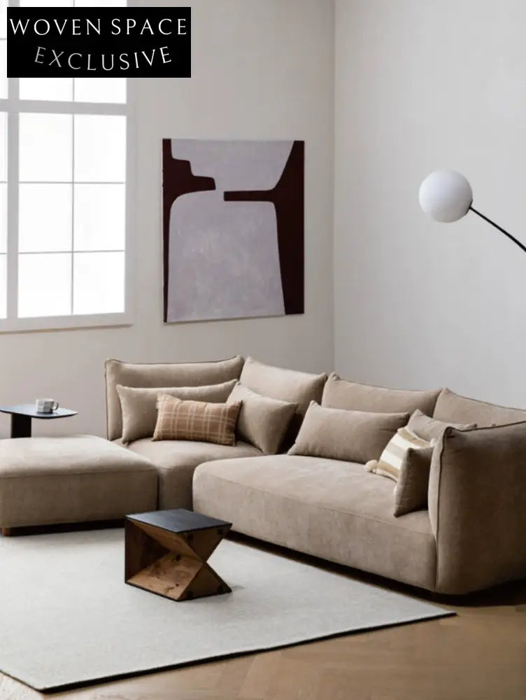 Home Furnishing original sofa living room new cream free combination square fabric module Italian minimalist design