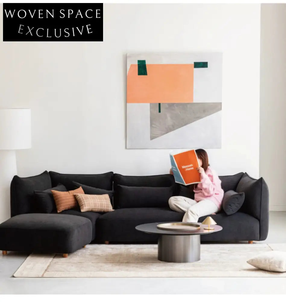 Home Furnishing original sofa living room new cream free combination square fabric module Italian minimalist design