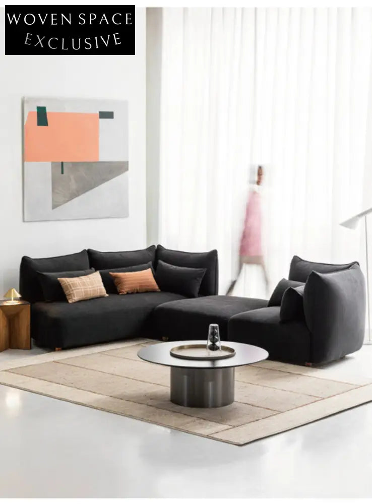 Home Furnishing original sofa living room new cream free combination square fabric module Italian minimalist design