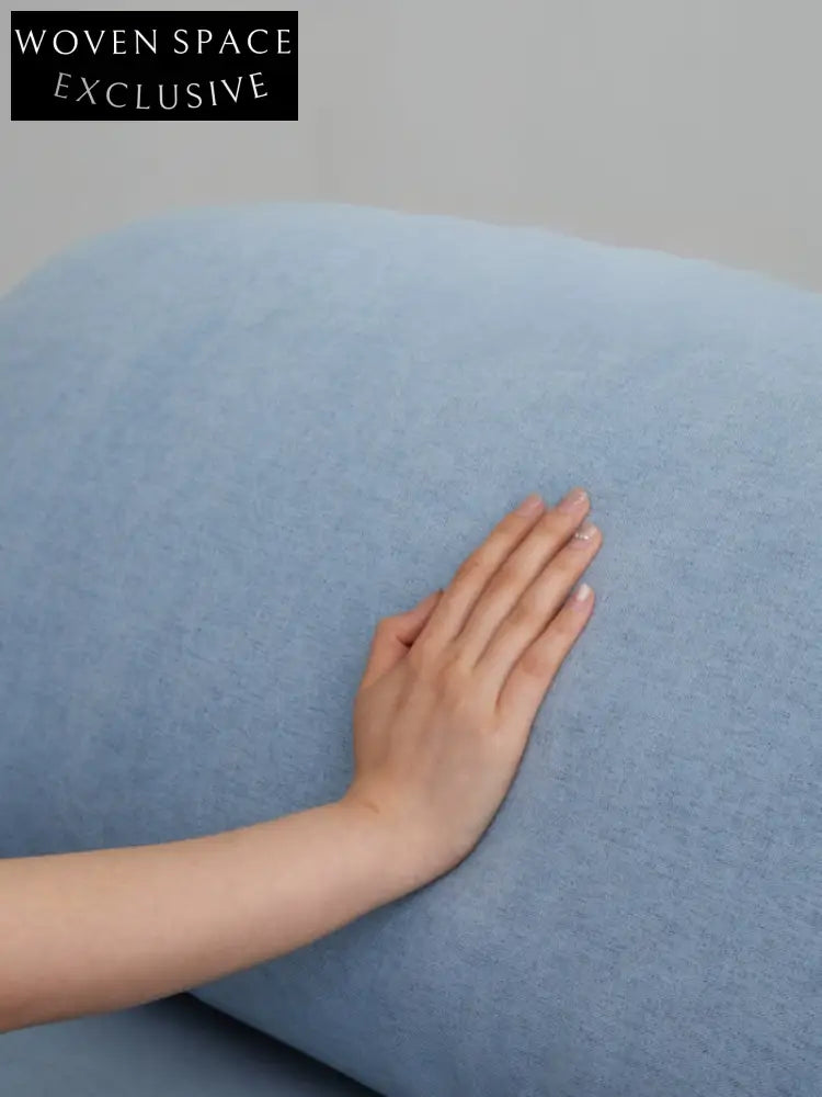 Home Furnishing Single Sofa Blue Italian Minimalist Living Room Fabric Folding Lazy Backrest Adjustable