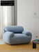 Home Furnishing Single Sofa Blue Italian Minimalist Living Room Fabric Folding Lazy Backrest Adjustable