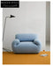Home Furnishing Single Sofa Blue Italian Minimalist Living Room Fabric Folding Lazy Backrest Adjustable