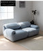 Home Furnishing Single Sofa Blue Italian Minimalist Living Room Fabric Folding Lazy Backrest Adjustable