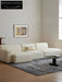 Home Furnishing Square Leather Sofa Module Combination Living Room Straight Leather Art Microfiber Leather Italian