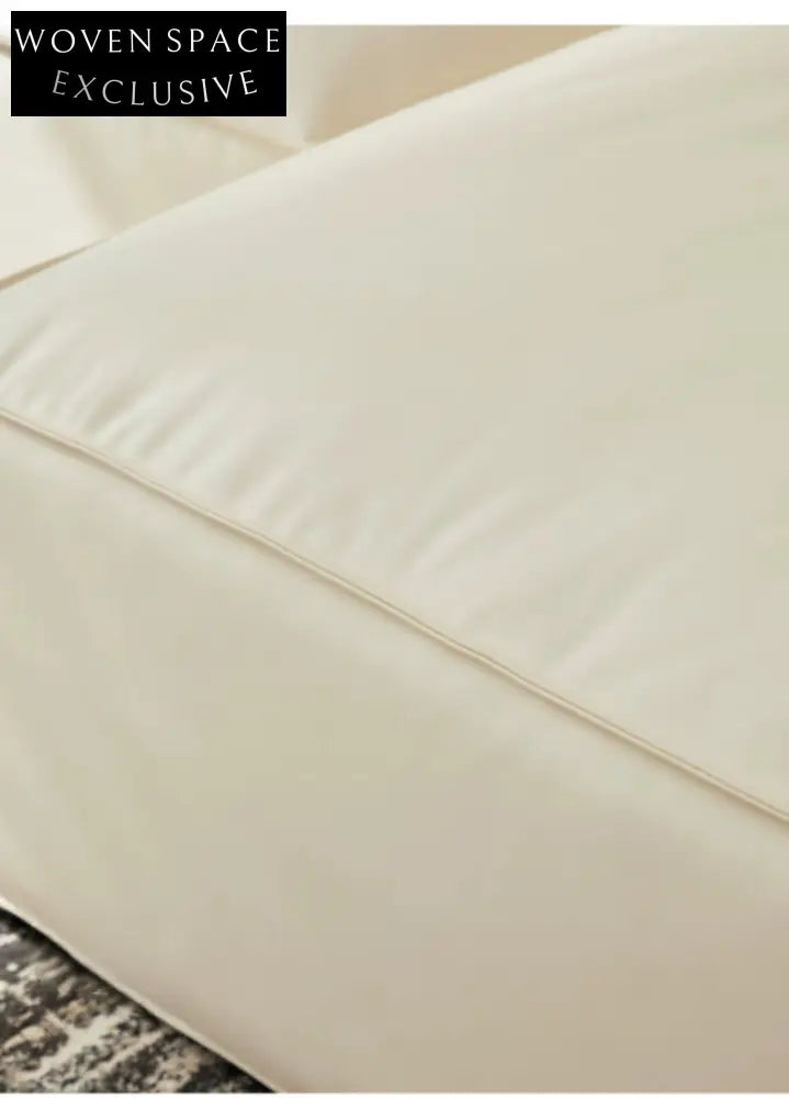 Home Furnishing Square Leather Sofa Module Combination Living Room Straight Leather Art Microfiber Leather Italian