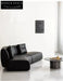 Home Leather Sofa Bevel Black Light Luxury High-end Designer Minimalist Modular Corner Special-shaped Sofa