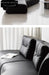 Home Leather Sofa Bevel Black Light Luxury High-end Designer Minimalist Modular Corner Special-shaped Sofa