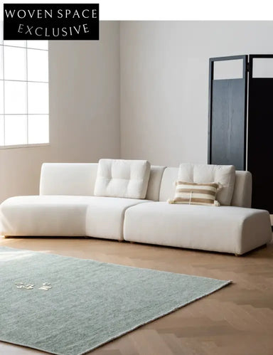 Home Leather Sofa Bevel Black Light Luxury High-end Designer Minimalist Modular Corner Special-shaped Sofa