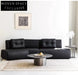 Home Leather Sofa Bevel Black Light Luxury High-end Designer Minimalist Modular Corner Special-shaped Sofa