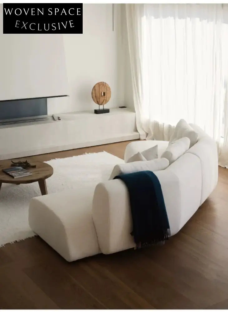 Home Leather Sofa Bevel Black Light Luxury High-end Designer Minimalist Modular Corner Special-shaped Sofa