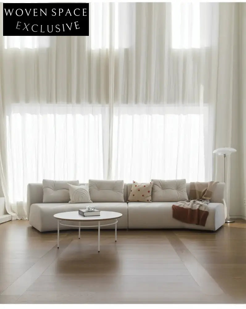 Home Leather Sofa Bevel Black Light Luxury High-end Designer Minimalist Modular Corner Special-shaped Sofa