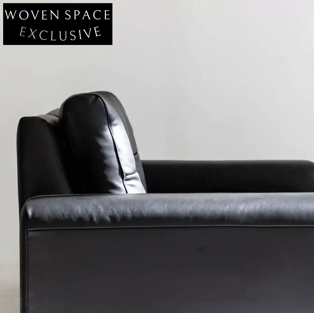 Home Pixel Leather Sofa Removable Backrest Black Italian Light Luxury High-end Adjustable Big Black Bull